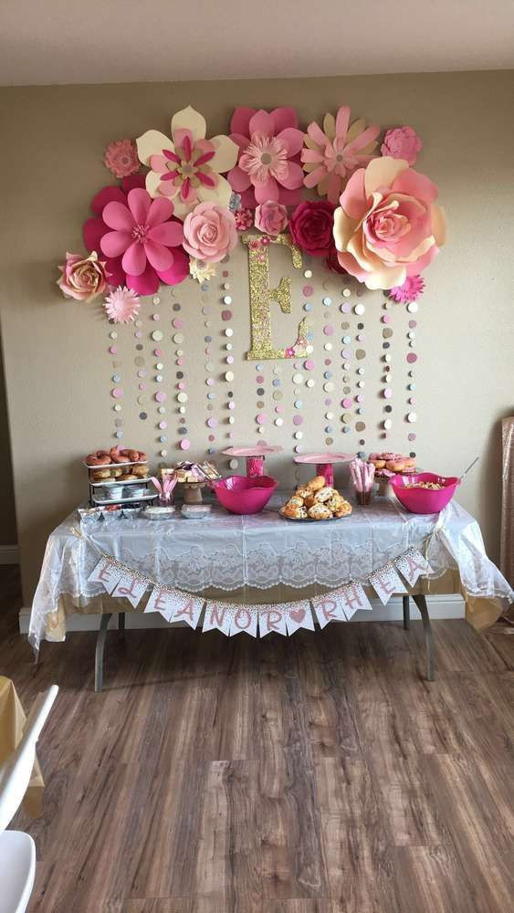Pink And Gold Baby Shower Decoration Ideas
 Pink and gold Baby Shower Party Ideas
