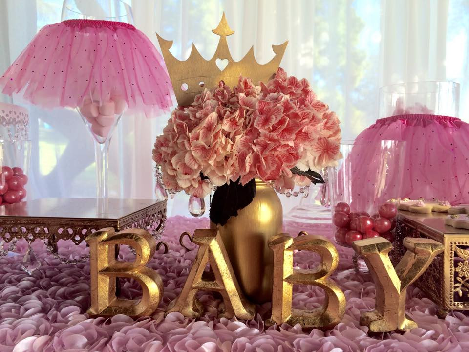 Pink And Gold Baby Shower Decoration Ideas
 Tutu and Tiara Baby Shower Baby Shower Ideas Themes