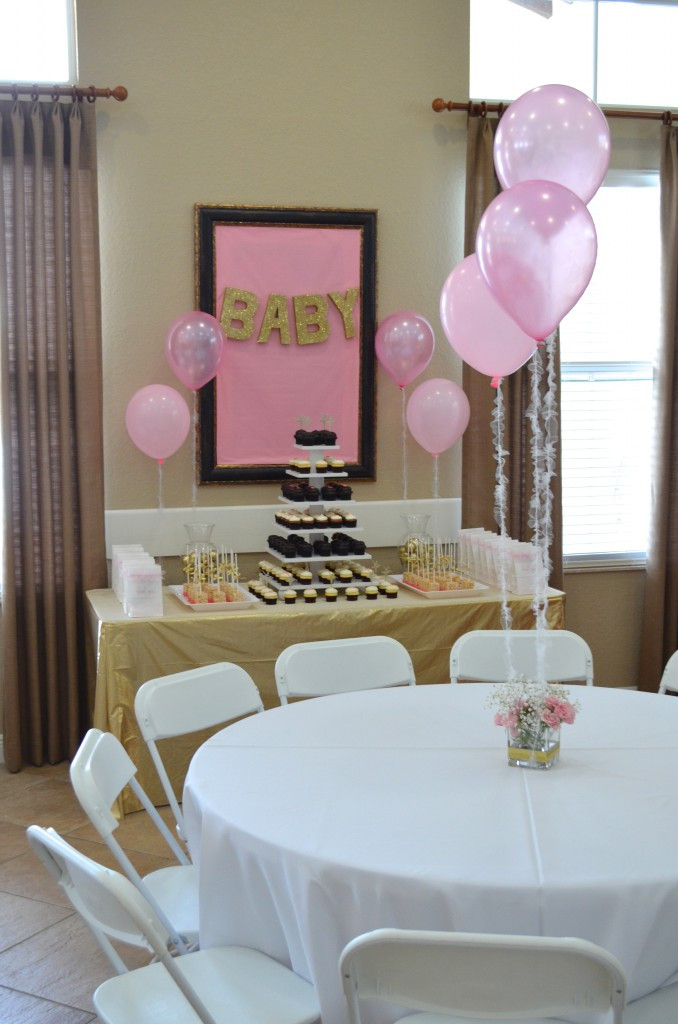 Pink And Gold Baby Shower Decoration Ideas
 DIY Pink & Gold Baby Shower Decorations