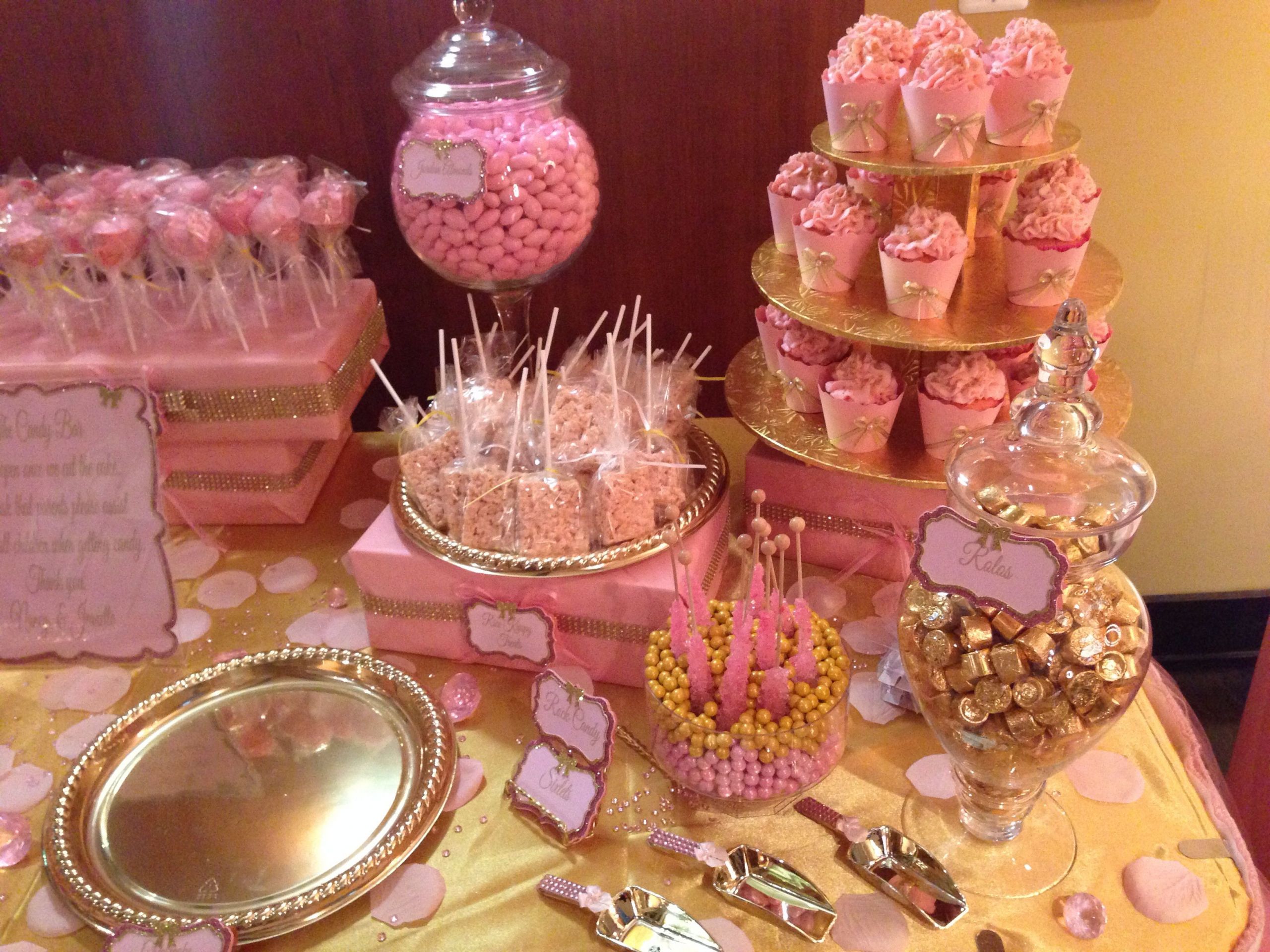Pink And Gold Baby Shower Decoration Ideas
 Pink and Gold Baby Shower