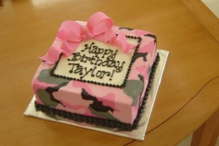 Pink Camo Birthday Cakes
 Pink Camo Cake on Cake Central
