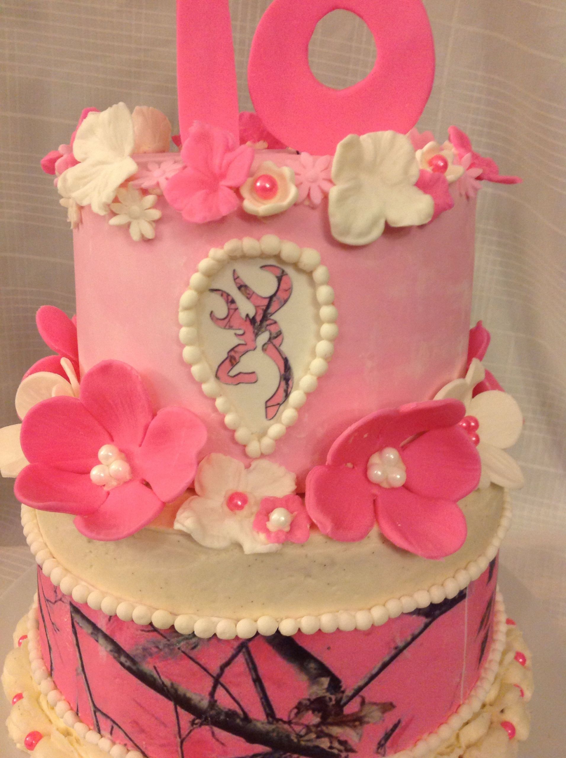 Pink Camo Birthday Cakes
 18th Birthday Pink Camo Cake for Sierra