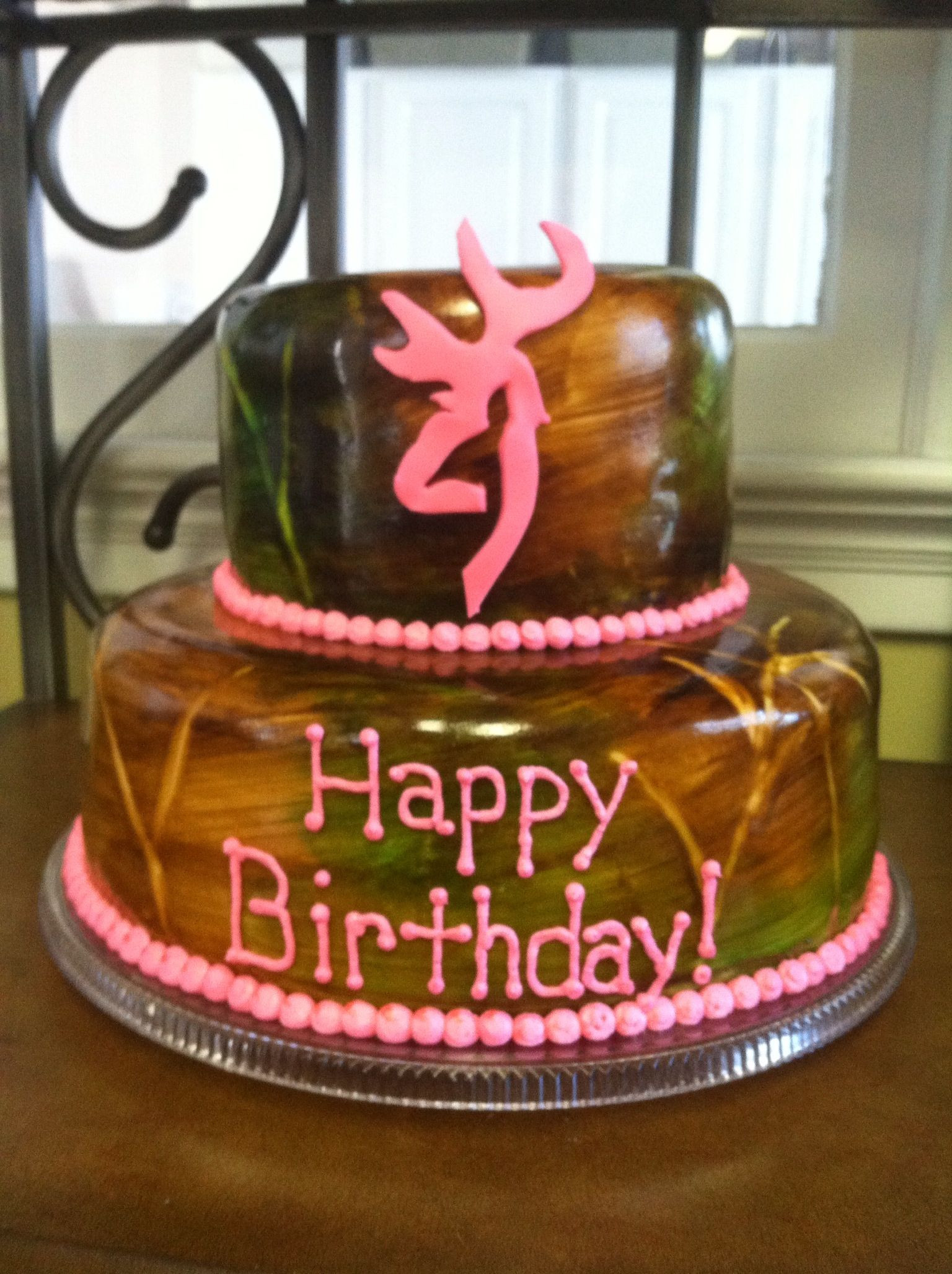 Pink Camo Birthday Cakes
 Pink Browning & Camo birthday cake Devyn wants this one