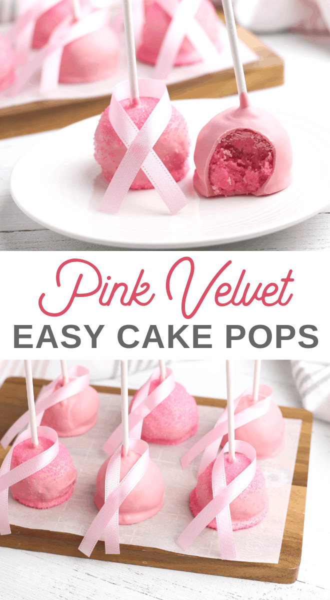 Pink Food Ideas For Breast Cancer Party
 Make these Easy Breast Cancer Awareness Cake Pops in