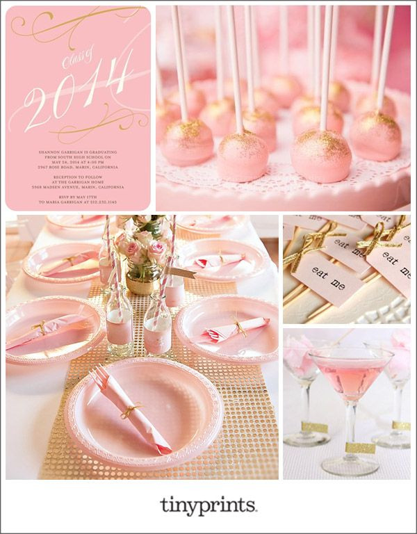 Pink Graduation Party Ideas
 Pretty in Pink Grad Party Inspiration Board