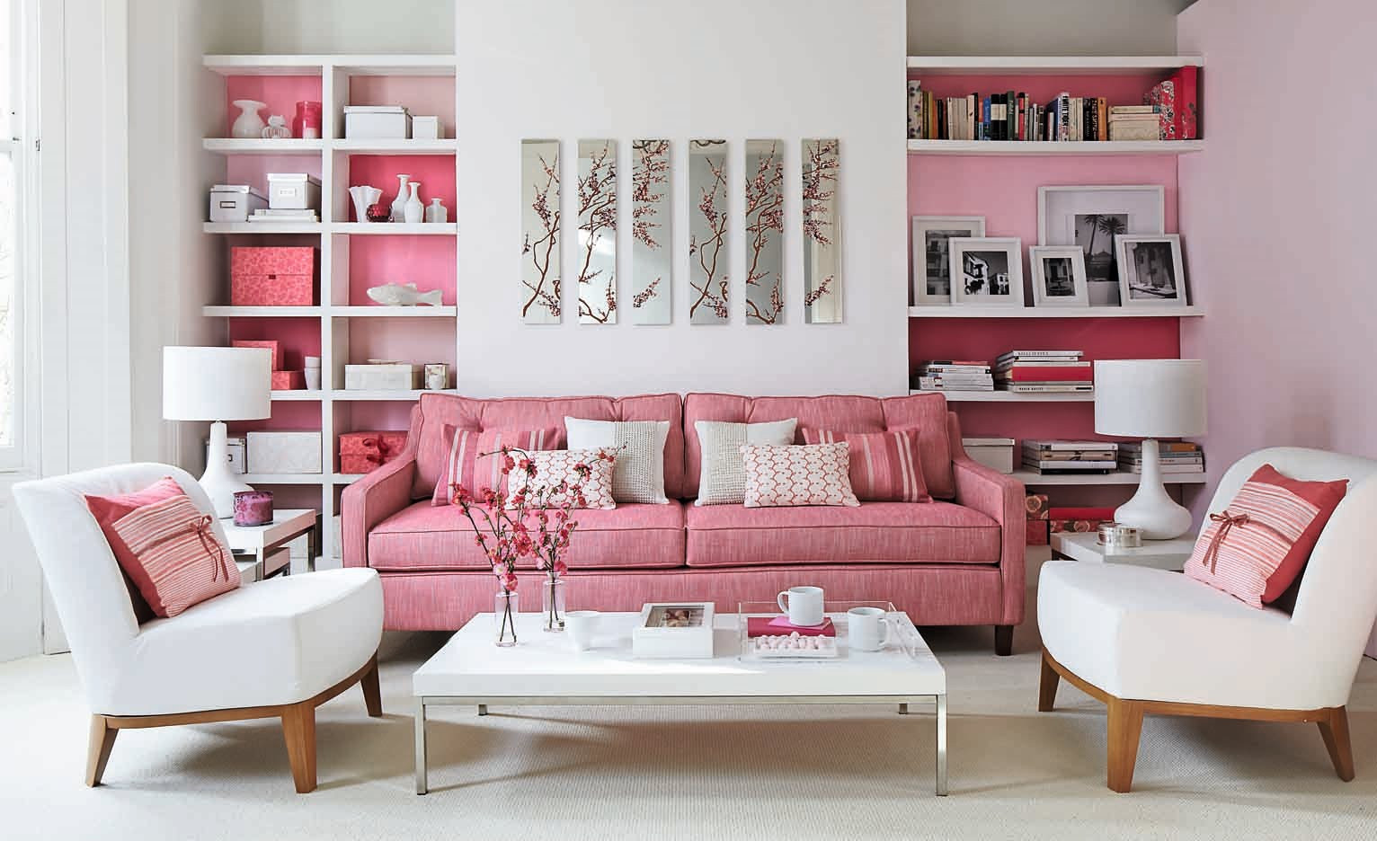 Pink Living Room Ideas
 creative juice Think Pink