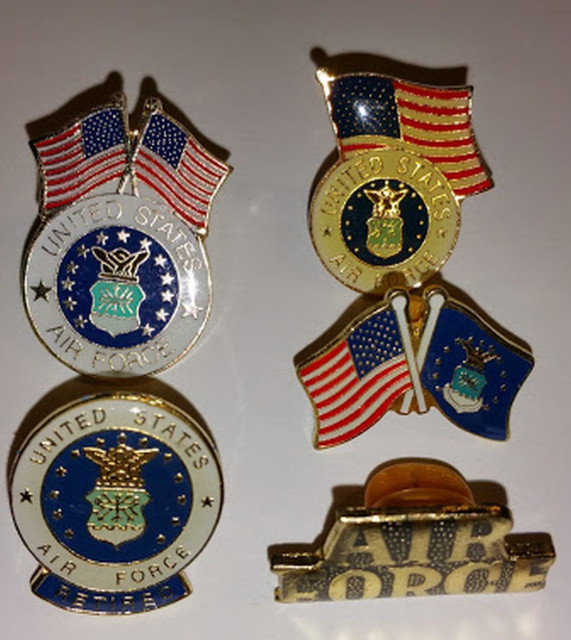 Pins And Patches
 5 Different Air Force Hat Lapel Pins