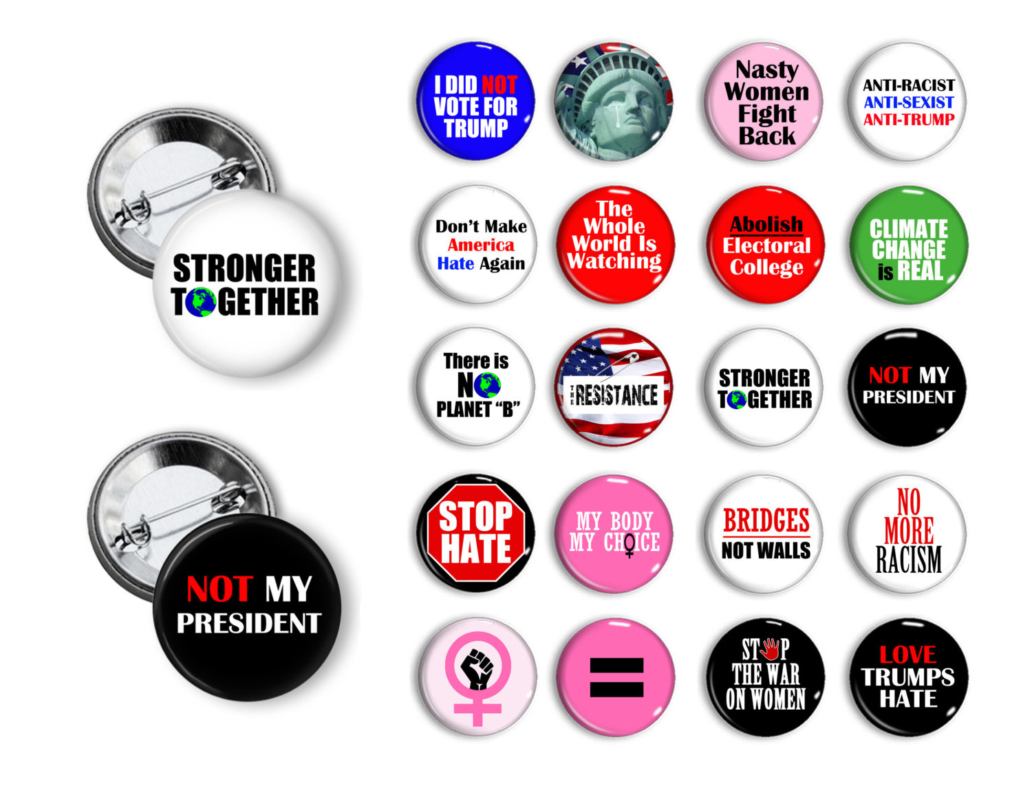 Pins Imagenes
 Anti Trump Pins Womens Rights Pins Climate Change Pins