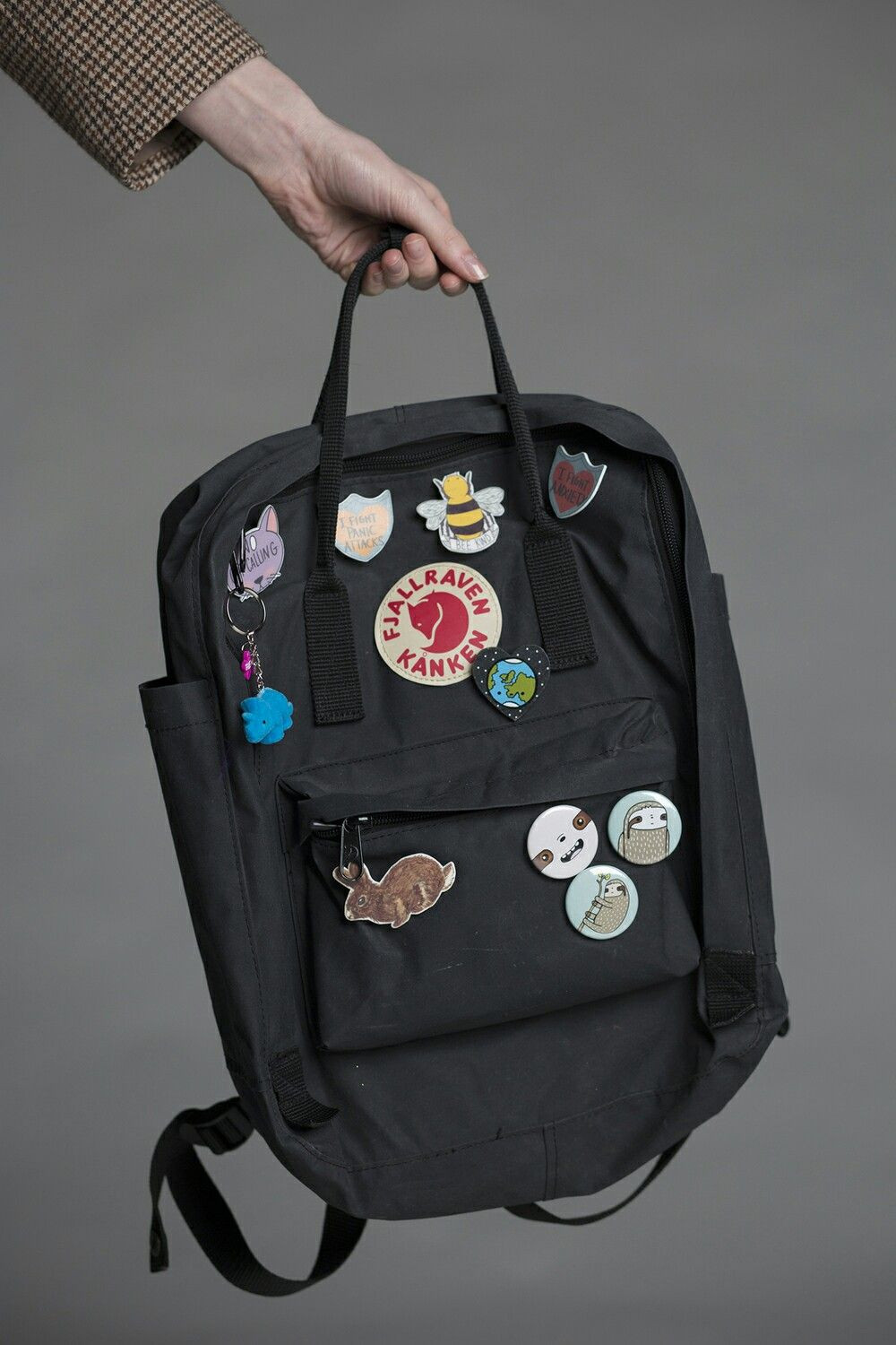Pins On Backpack
 Pin everything on it