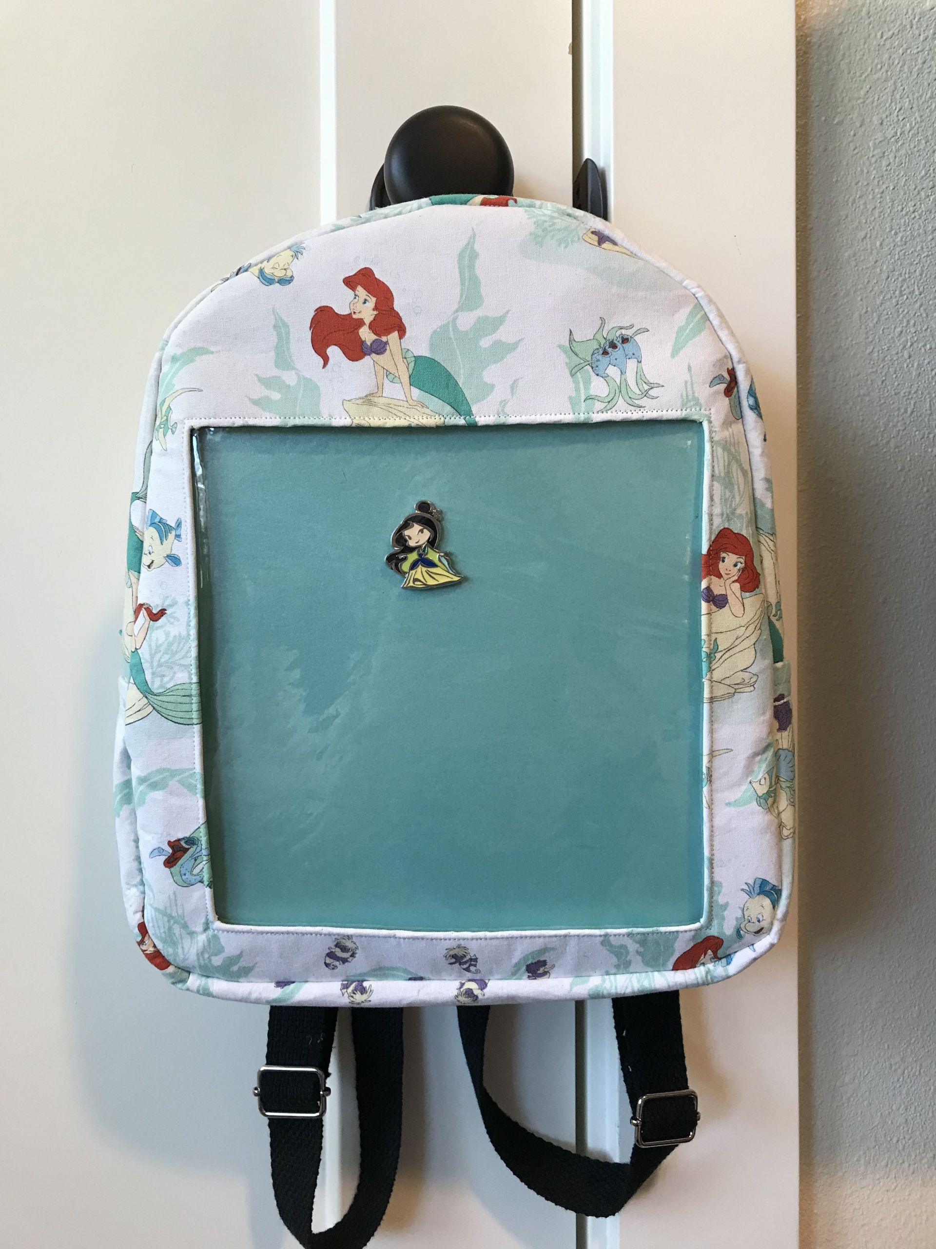Pins On Backpack
 Custom Disney Pin Display Backpack The Little Mermaid