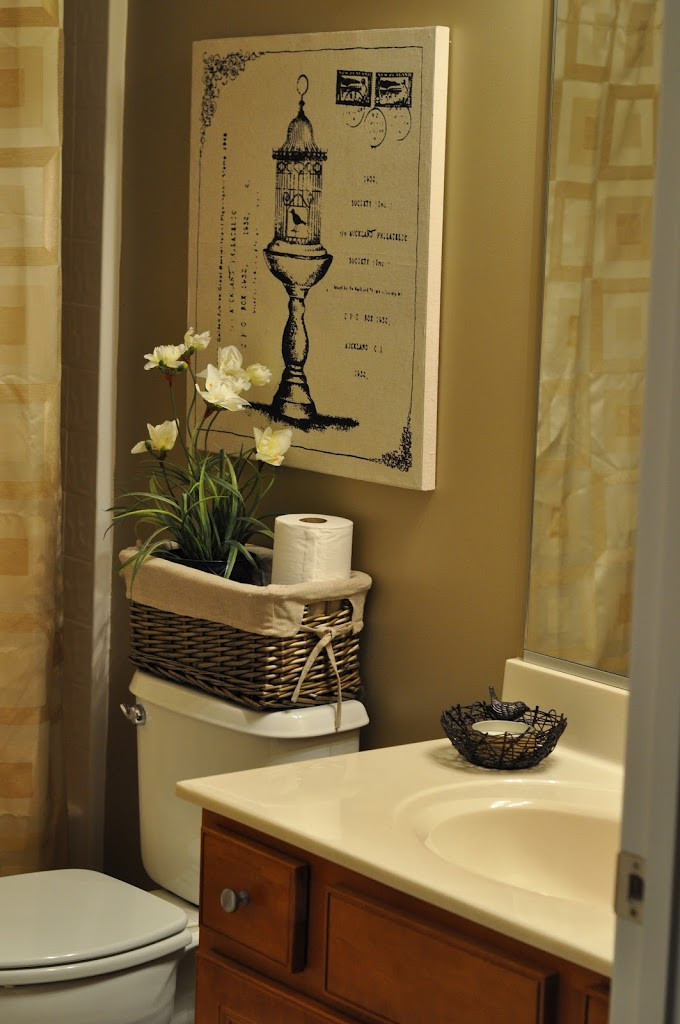 Pinterest Bathroom Decor
 The Bland Bathroom Makeover Reveal – The Small Things Blog