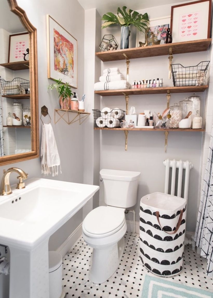 Pinterest Bathroom Decor
 50 Farmhouse Bathroom Ideas For Small Space HomeCantuk