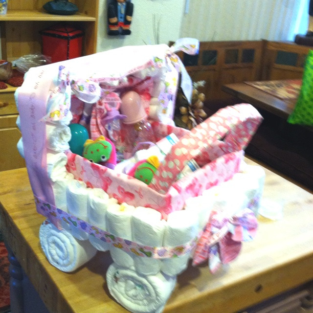 Pinterest Crafts For Baby Showers
 Baby shower diaper stroller crafts
