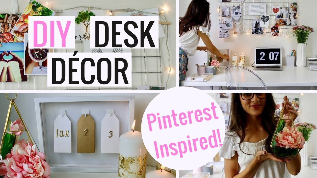 Pinterest DIY Organization
 Pinterest Inspired DIY Desk Decor And Organization
