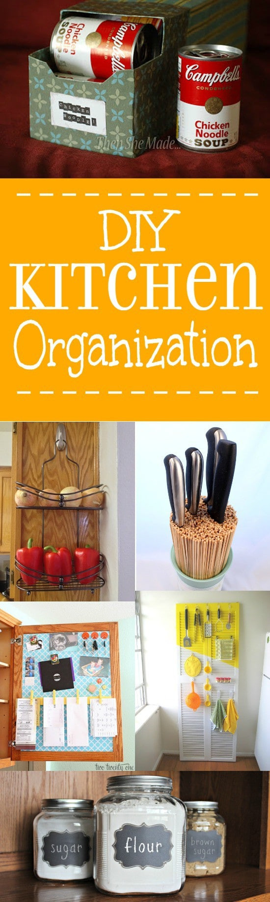 Pinterest DIY Organization
 24 DIY Kitchen Organization Ideas