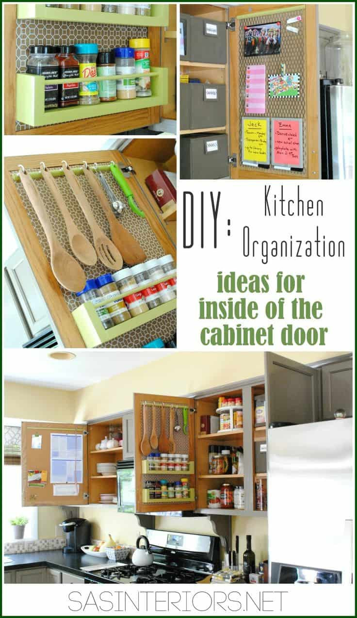 Pinterest Kitchen Organization
 How To Organize Inside Kitchen Cabinet Doors