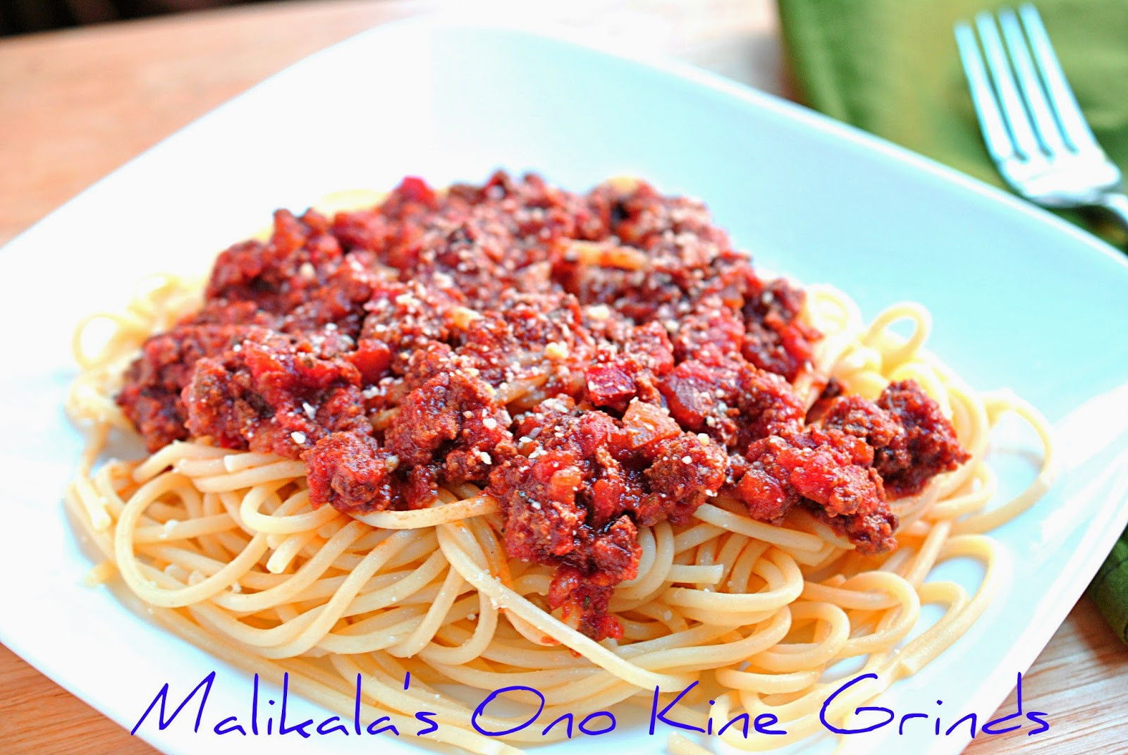 Pioneer Woman Spaghetti Sauce
 Malikala s o Kine Grinds Pioneer Woman s Spaghetti Sauce