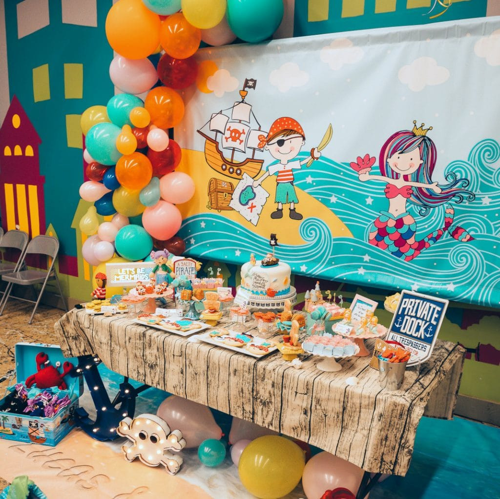 Pirate And Mermaid Party Ideas
 Mermaid & Pirate Party Ideas Twins Birthday Party