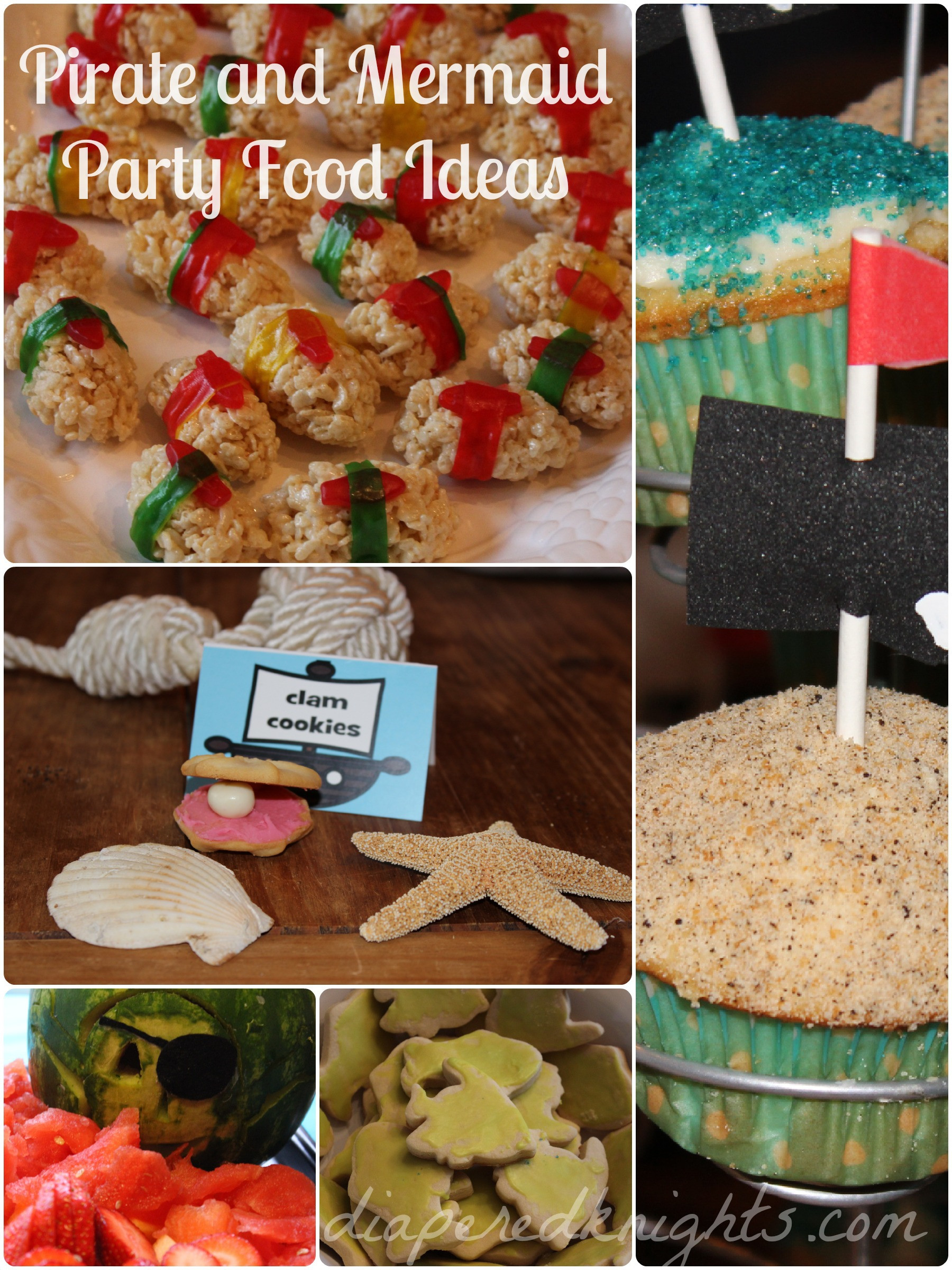 Pirate And Mermaid Party Ideas
 Pirate and Mermaid Party Food Ideas Daze and Knights