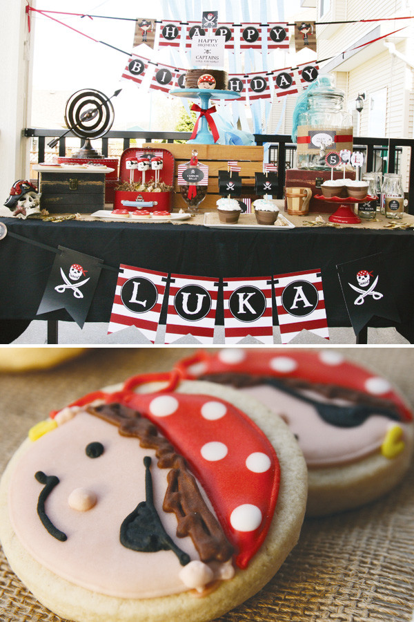 Pirates Birthday Party Ideas
 Red & White Striped Pirate Party Ideas Hostess with