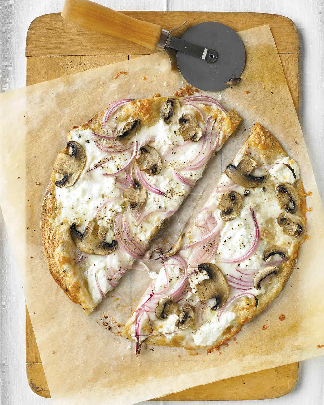 Pizza Dough Martha Stewart
 Thinnest Crust Pizza with Ricotta and Mushrooms Recipe