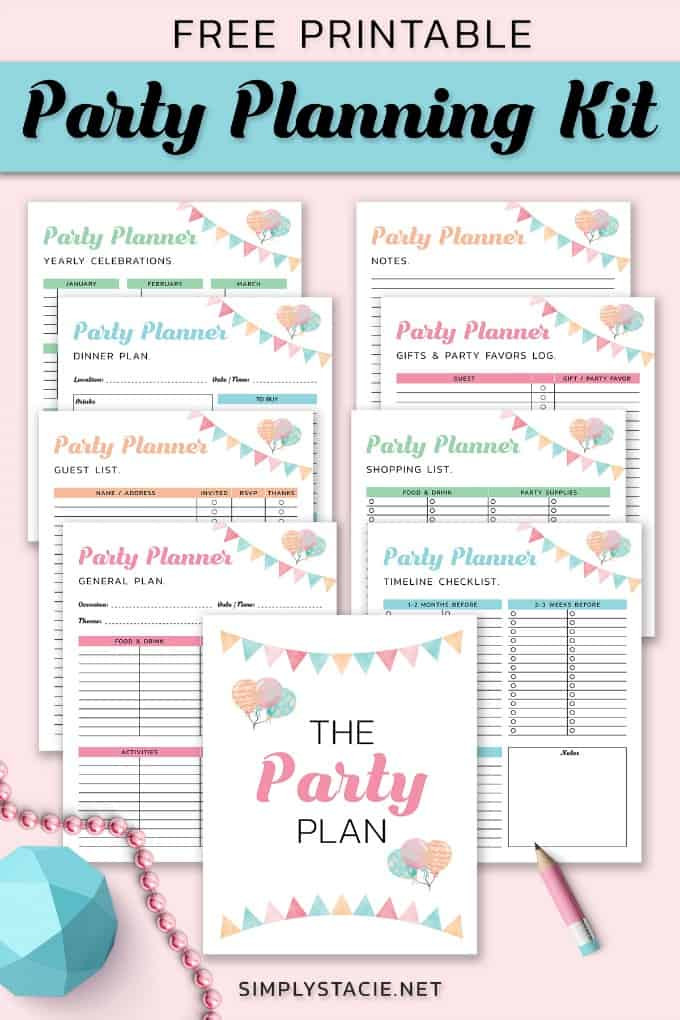 Plan A Birthday Party
 9 Free Party Planning Printables to Keep You Organized