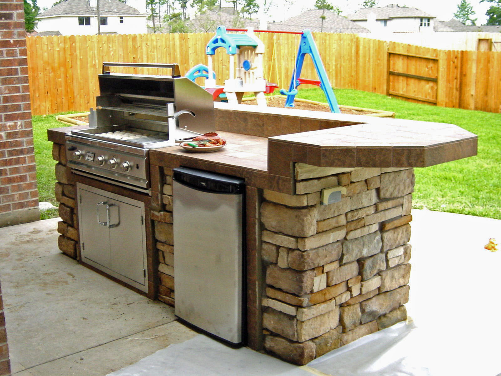 Plans For Outdoor Kitchen
 Outdoor Kitchen Plans Constructed Freshly in Backyard