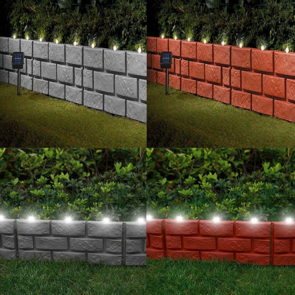 Plastic Landscape Edging
 Garden Edging Brick Effect Plastic Hammer In Lawn Border