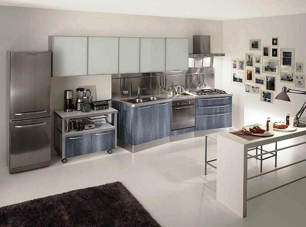 Plated Modern Kitchen
 Beautiful and Simple Contemporary Kitchen Cabinets Design