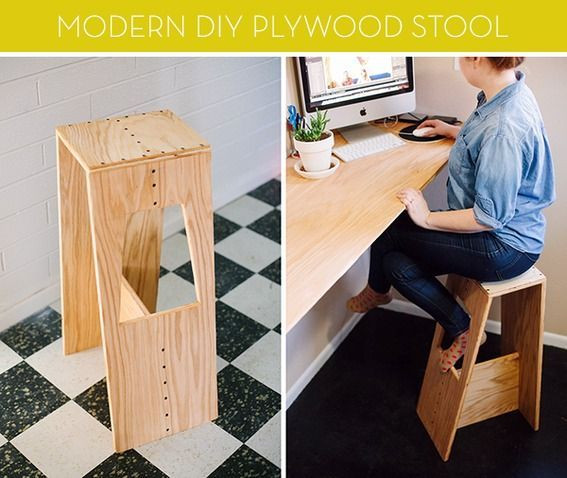 Plywood Furniture DIY
 How To Make a Modern DIY Plywood Stool