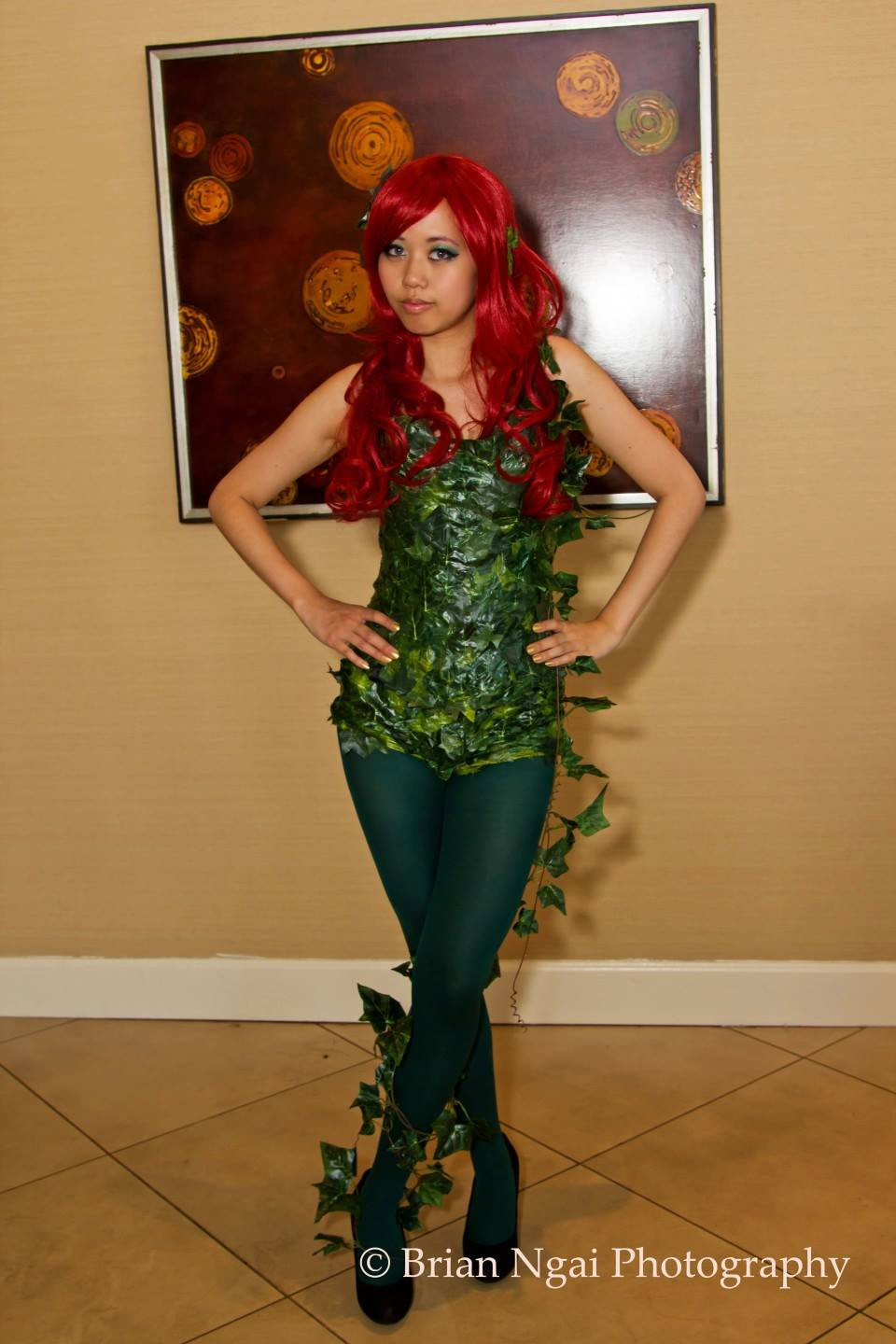 Poison Ivy DIY Costume
 Halloween Easy Poison Ivy Cosplay Costume and Makeup my