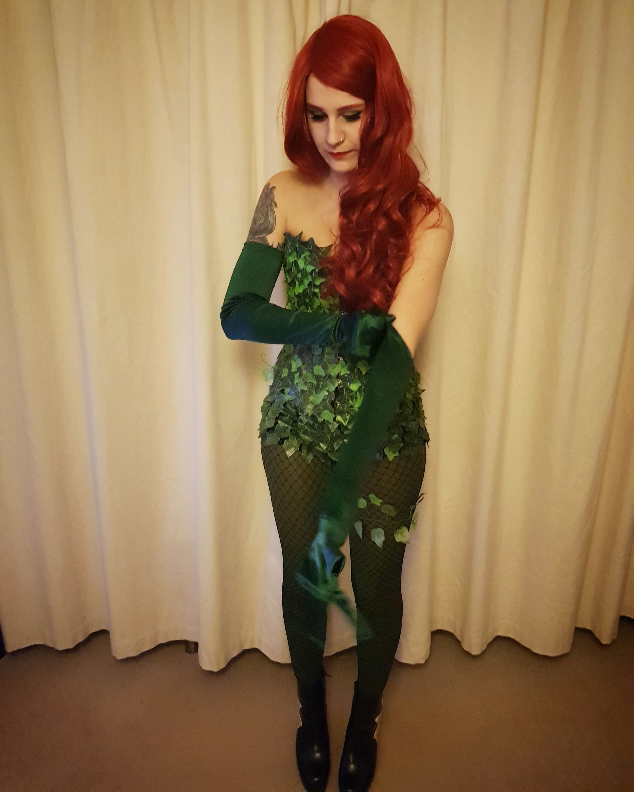 Poison Ivy DIY Costume
 [Self] Poison Ivy costume many hours were spent glue