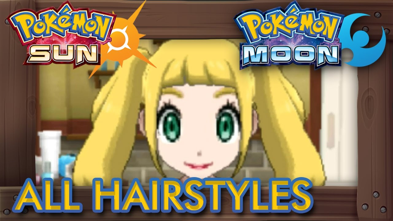 Pokemon Sun And Moon Female Hairstyles
 Pokémon Sun and Moon All Hairstyles Male & Female