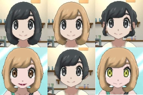 Pokemon Sun And Moon Female Hairstyles
 Female Hair Eyes and Lips Customization List [Pokemon