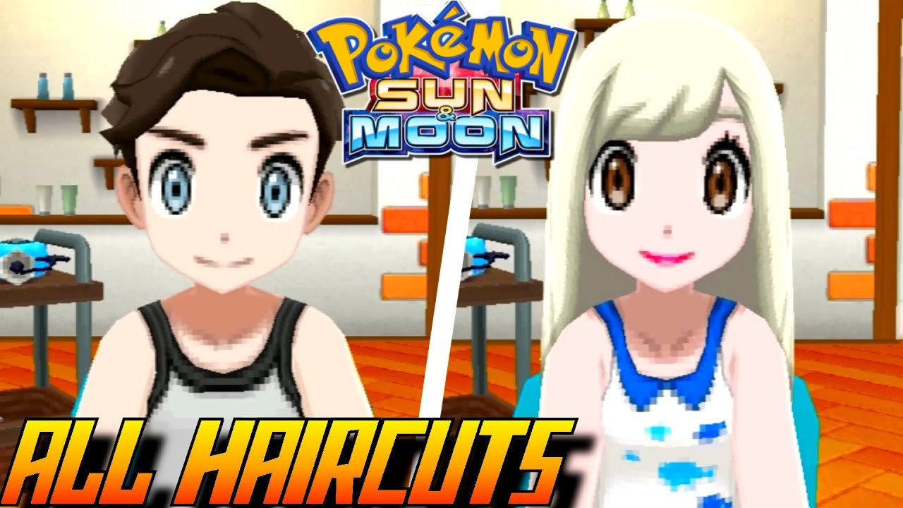 Pokemon Ultra Sun Female Hairstyles
 Pokémon Sun and Moon All Haircuts Colors Male