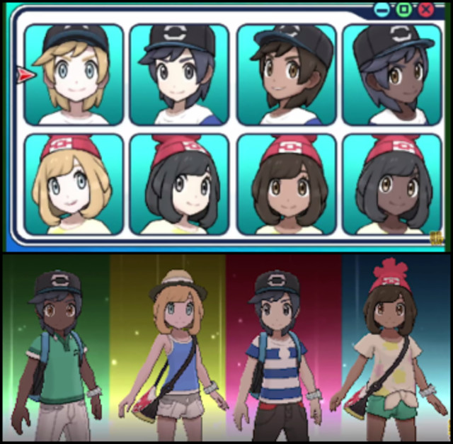 Pokemon Ultra Sun Female Hairstyles
 A a Fashions Guides Bulba Pokémon Sun & Moon Handbook