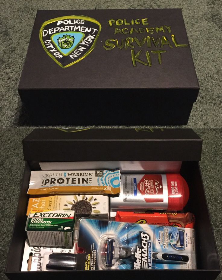 Police Graduation Gift Ideas
 DIY police academy survival kit Made this as a t for