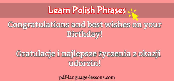 Polish Birthday Wishes
 Lesson 13 Ways to Say Happy Birthday in Polish