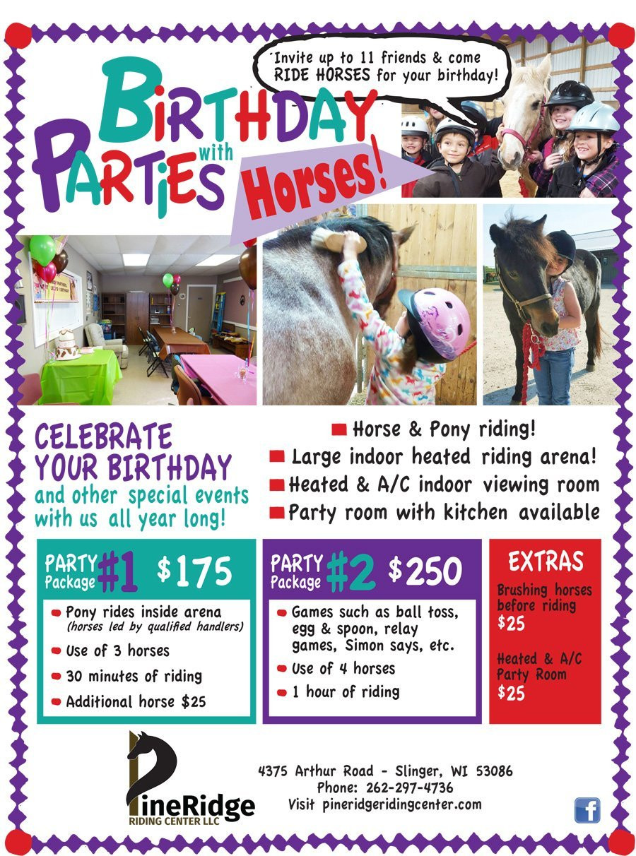 Pony Rides Birthday Party
 Birthday Parties Pony Rides