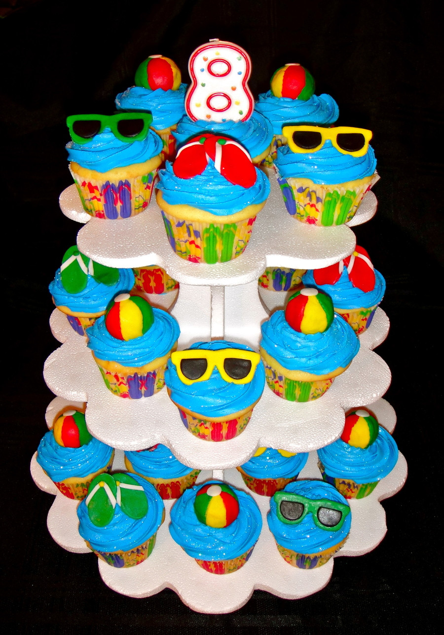 Pool Party Cupcakes Ideas
 Pool Party Cupcakes CakeCentral