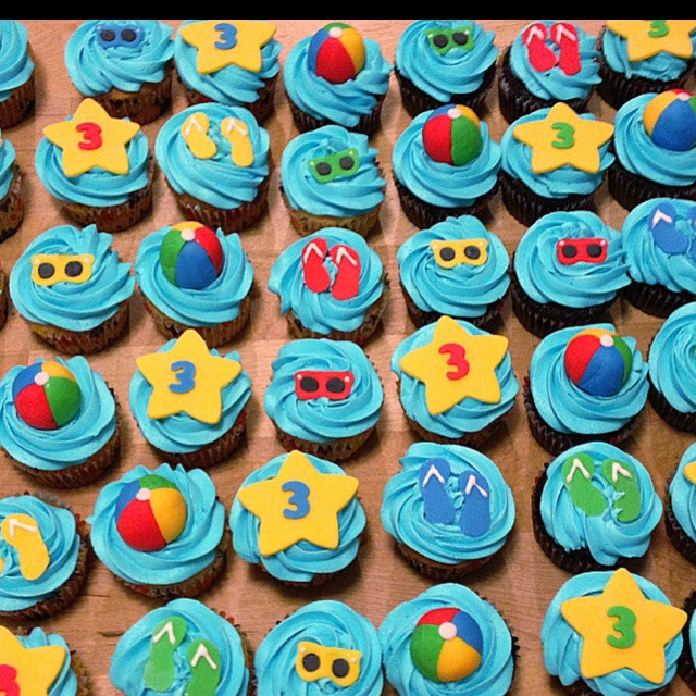 Pool Party Cupcakes Ideas
 Pool Party Cupcakes Let s party