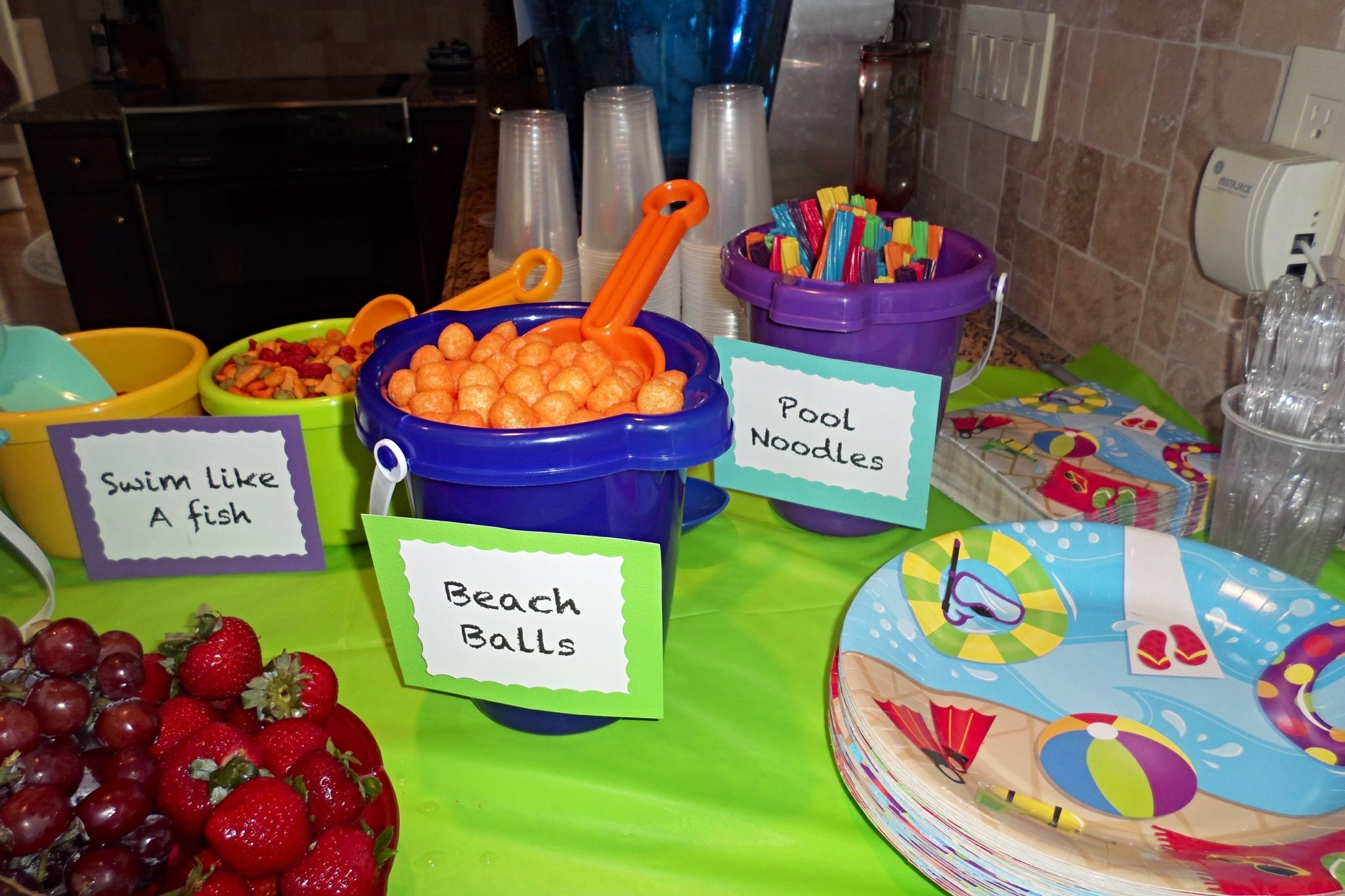 Pool Party Food Ideas For Teenagers
 Pool party themed birthday party With images