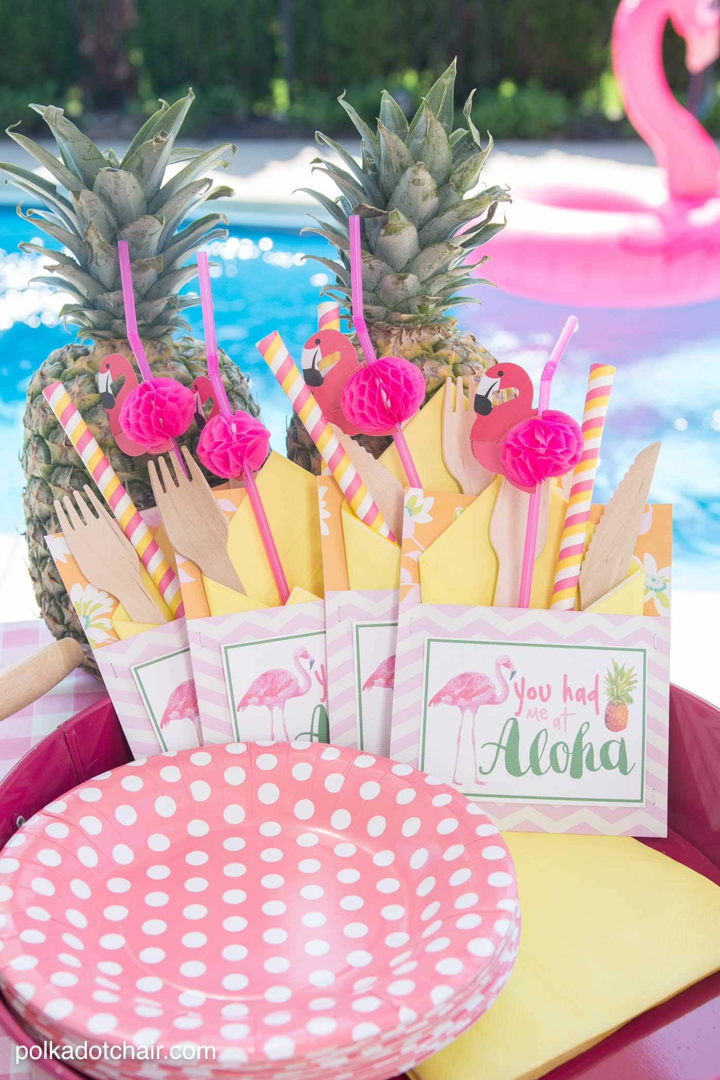 Pool Party Ideas
 Summer Backyard Flamingo Pool Party Ideas The Polka Dot