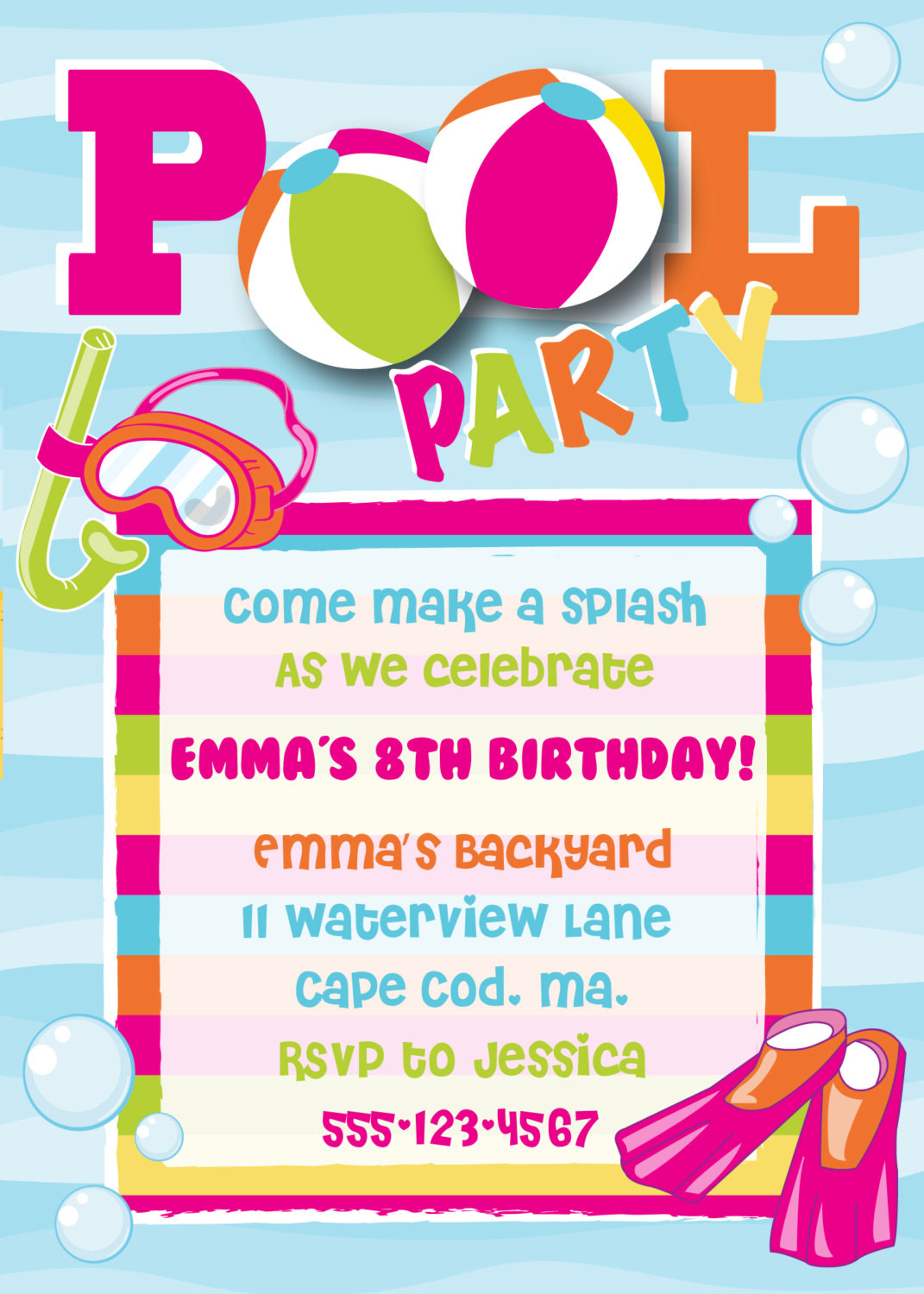 23 Best Pool Party Invitations Ideas Home, Family, Style and Art Ideas