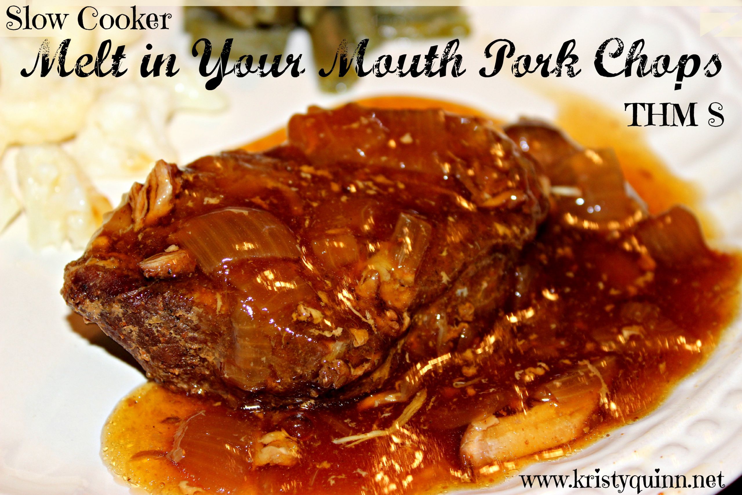 Pork Chops In Slow Cooker Recipes
 Slow Cooker Melt in Your Mouth Pork Chops THM S