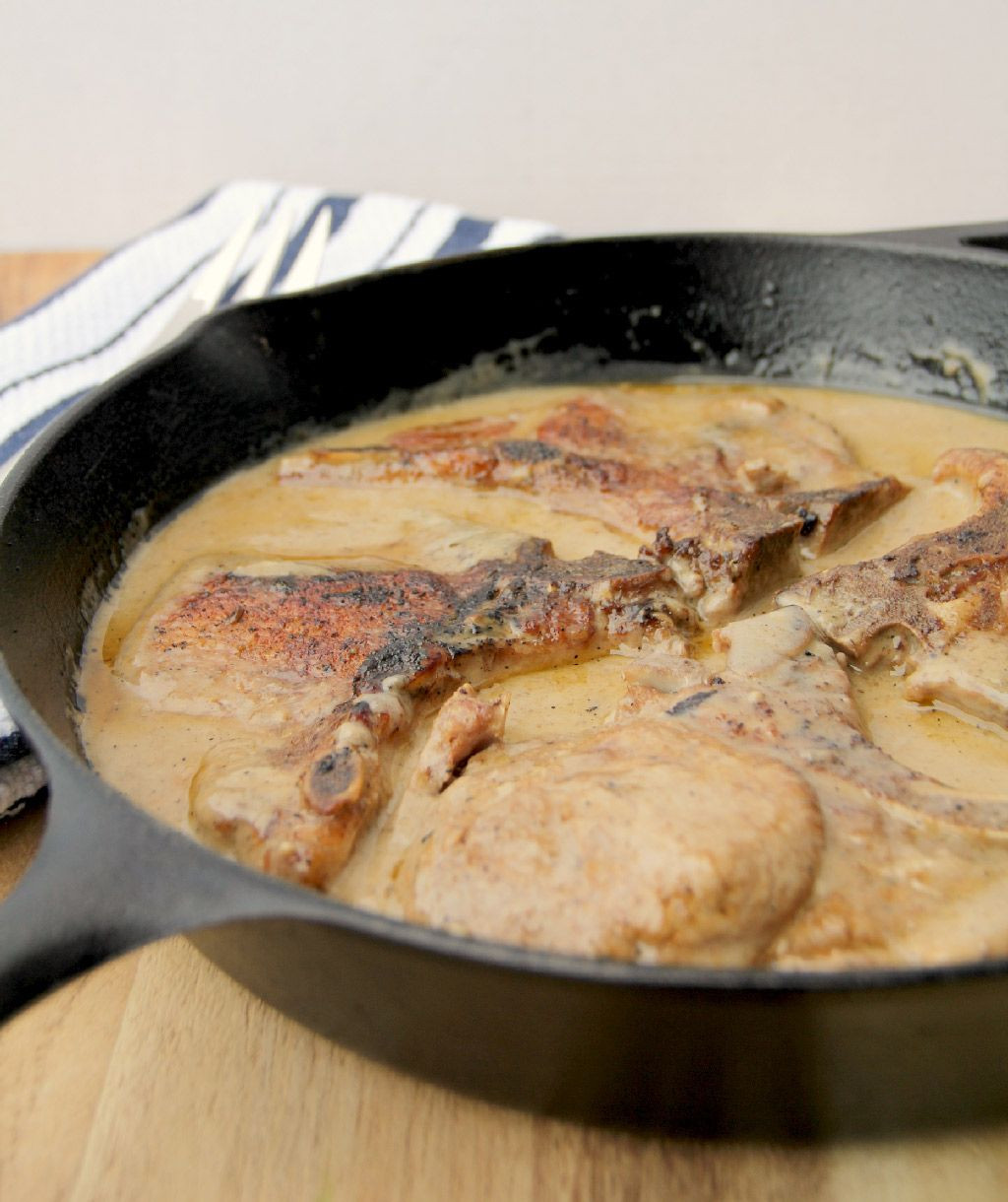 Pork Chops Rice Cream Of Mushroom
 Baked pork chops with cream of mushroom soup—a quick and