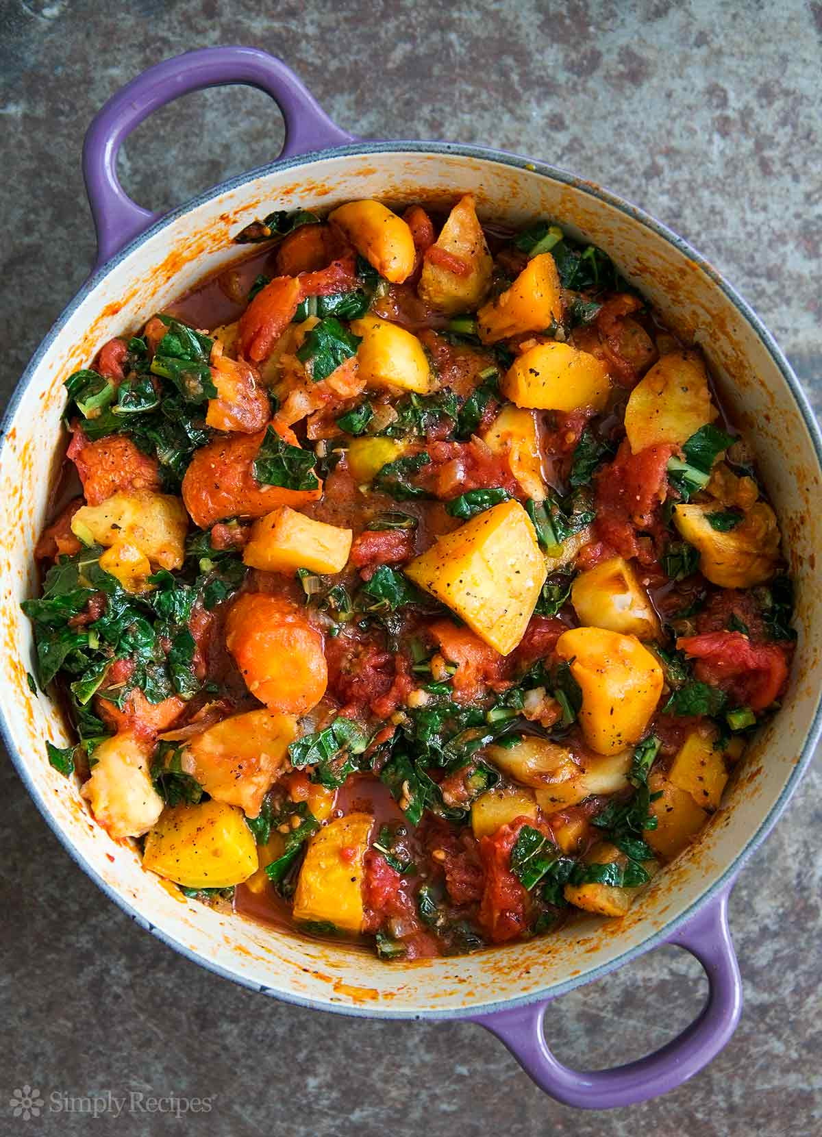 Pork Stew With Winter Vegetables
 Roasted Root Ve able Stew with Tomatoes and Kale Recipe