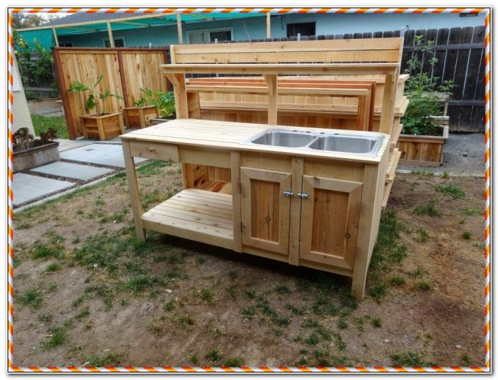 Portable Outdoor Kitchen
 Outdoor Sink Table Restaurant Kitchen Sink Table