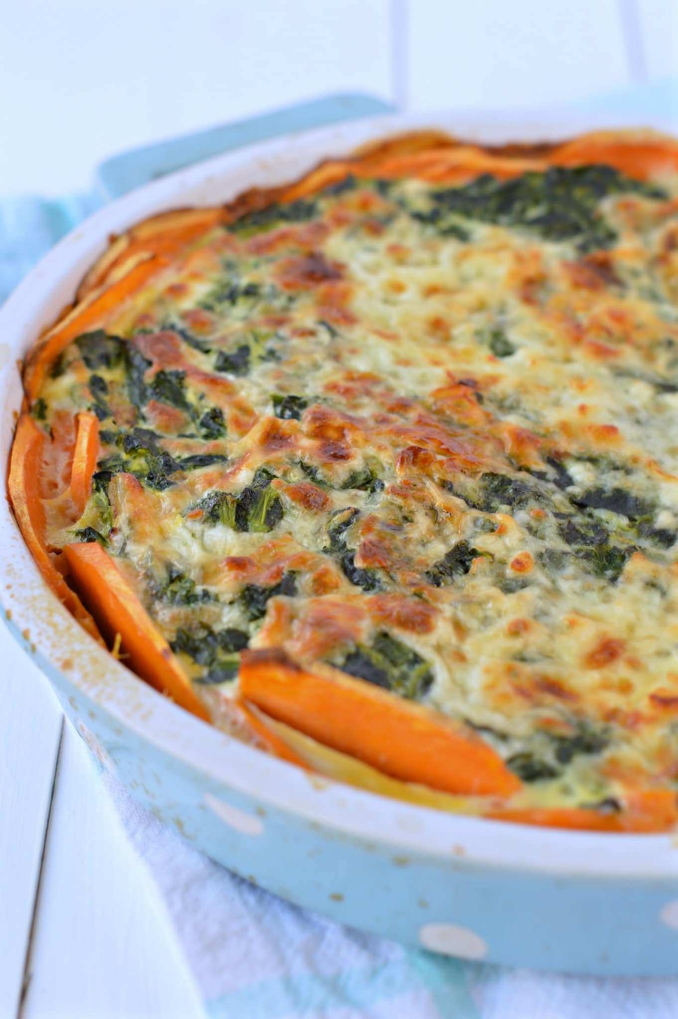 Potato Crust Quiche
 Sweet Potato Crust Quiche an easy spinach quiche