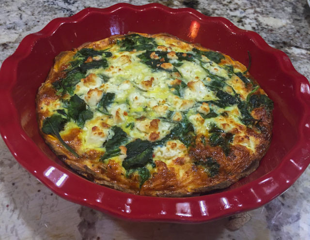 Potato Crust Quiche
 SWEET POTATO CRUST QUICHE